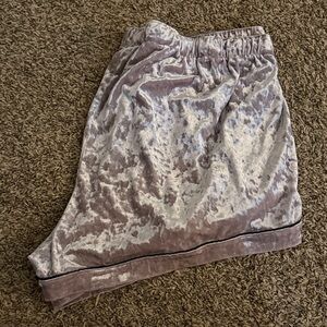 Velvet Skirt with Elastic Waistband